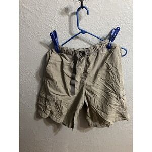 Columbia Shorts Mens‎ Small Cargo 100% Nylon Belted  Pockets Grayish